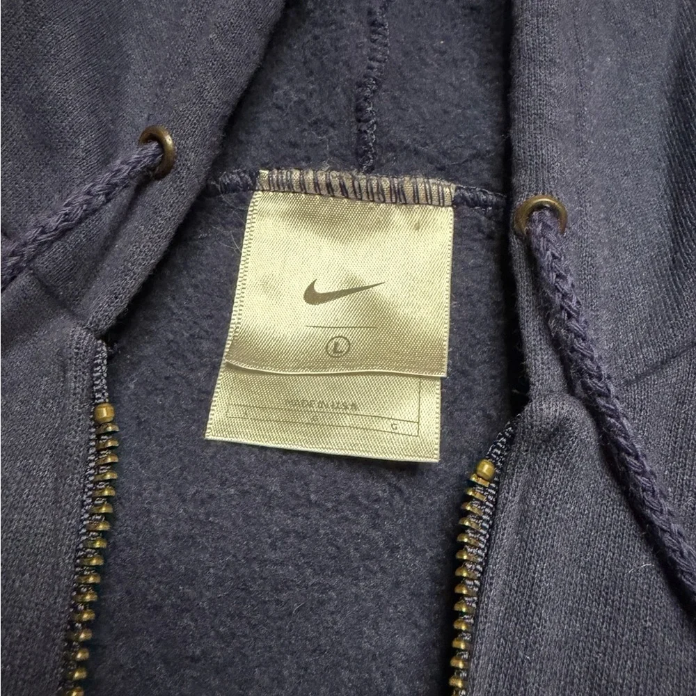 💙 VINTAGE NIKE Navy Full Zip Hoodie‎ Sweatshirt 💙 Size L